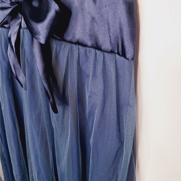 Vintage Y2K Babydoll Dress Halter Mesh Kiki XS Whimsygoth Fairy Coquette Bow - Picture 5 of 10